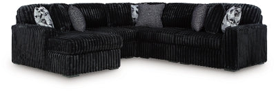 Midnight-Madness Sectional with Chaise
