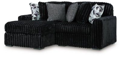 Midnight-Madness Sectional with Chaise