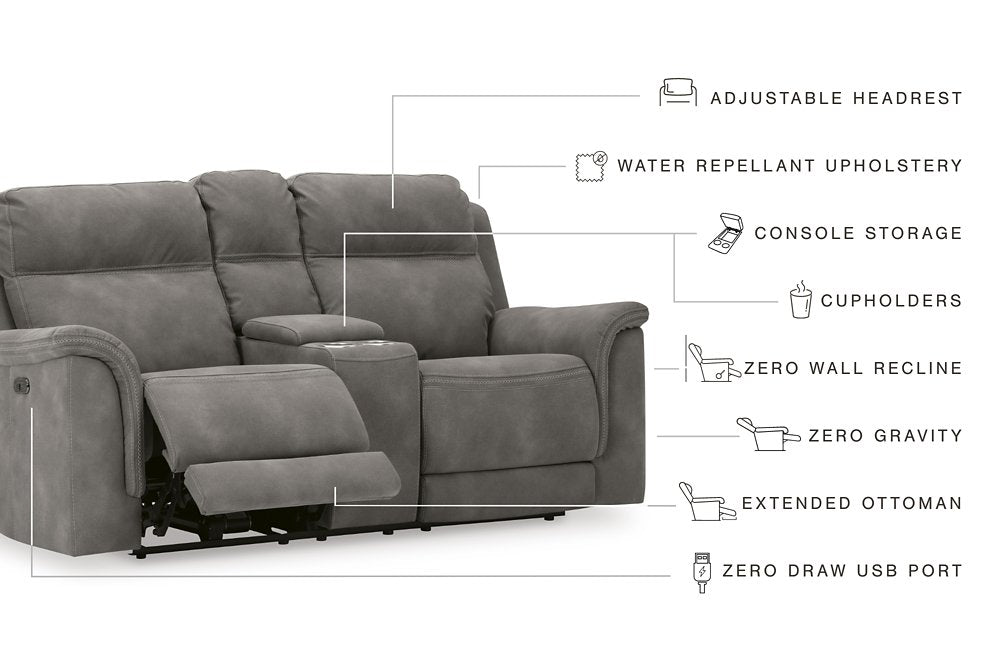 Next-Gen DuraPella Power Reclining Loveseat with Console