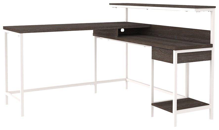 Dorrinson Home Office L-Desk with Storage