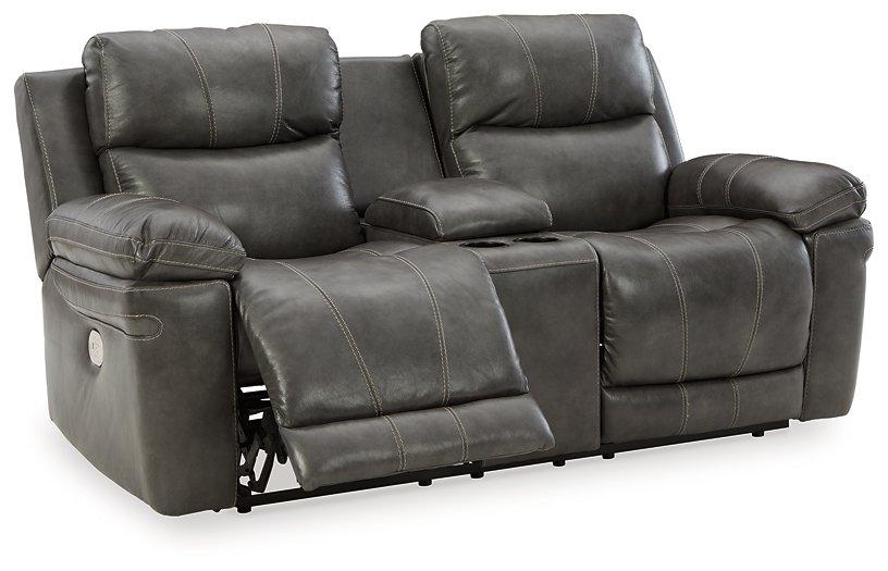 Edmar Power Reclining Loveseat with Console