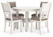 Erinberg Dining Table and 4 Chairs (Set of 5) image