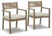 Aria Plains Arm Chair with Cushion (Set of 2) image