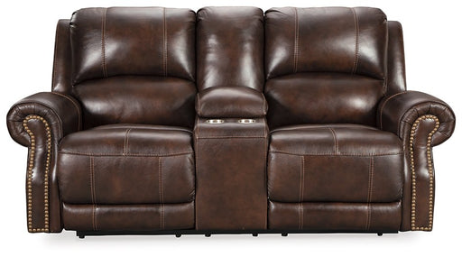 Buncrana Power Reclining Loveseat with Console image