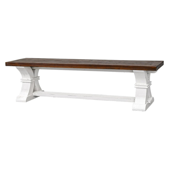 LINDEN TESTLE BENCH AGED WHITE TOBACCO TOP