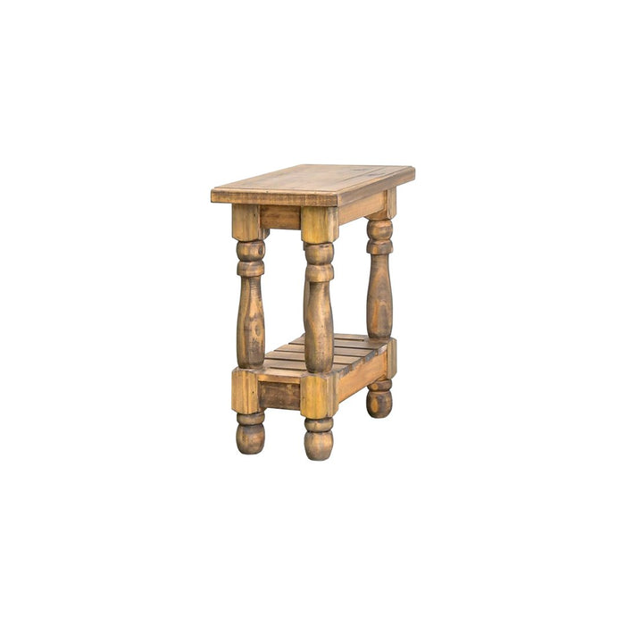 KENSLEY TURNED LEG SIDE CHAIR TABLE TOASTED PECAN