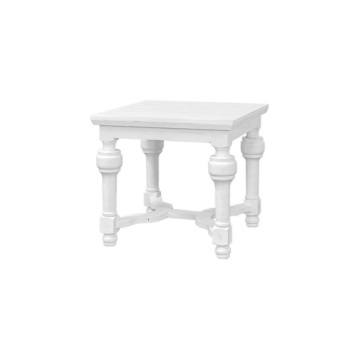 LUFKIN END TABLE SANDED WHITE