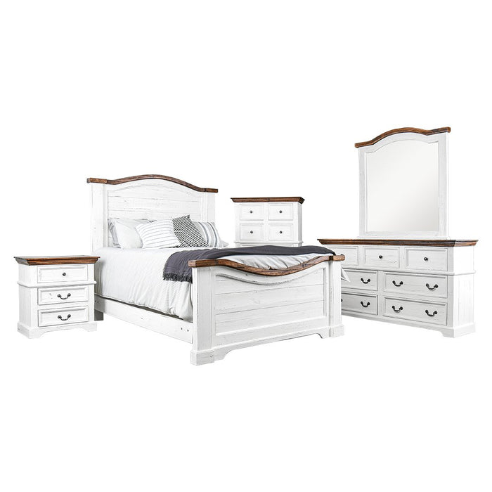 MADISON AVENUE NIGHTSTAND AGED WHITE TOBACCO TOP